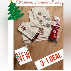 NEW 6-1 Deals 3ps towel + hand towels sets